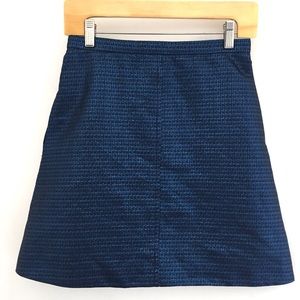 Carven Metallic Jacquard Mini Skirt 36